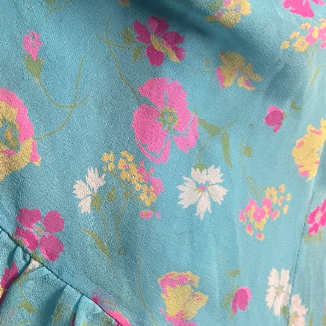 Betsey Johnson Floral Chiffon Dress