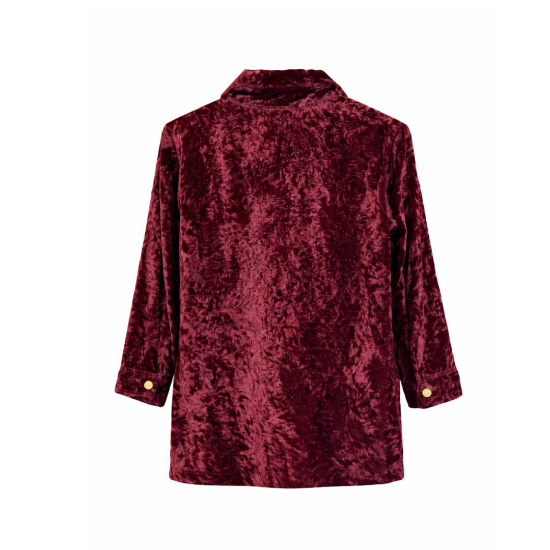 The Smuggler Velvet Button Up Tunic
