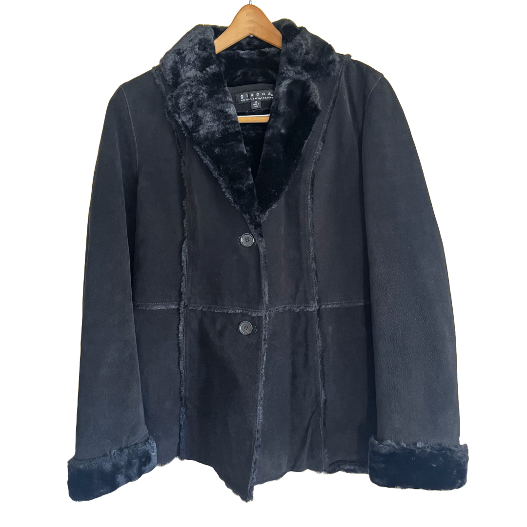 Penny Lane Leather Fur Coat