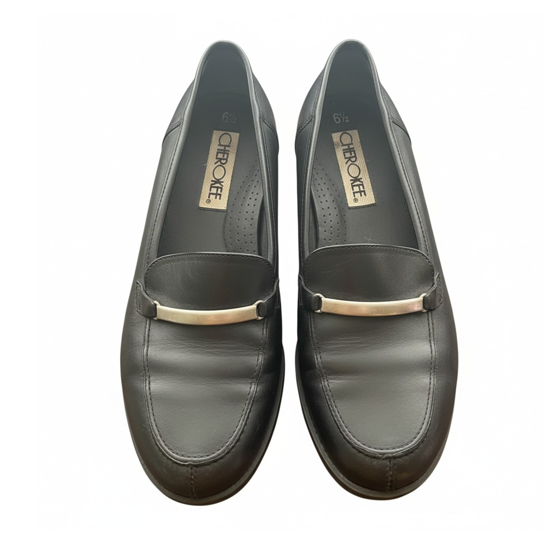 Cherokee Black Leather Loafers