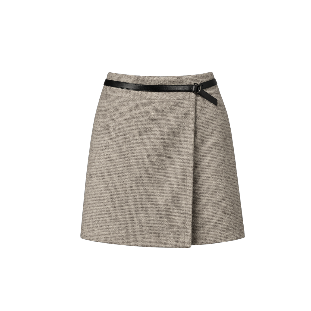 Alfani Woven Faux Wrap Mini Skirt