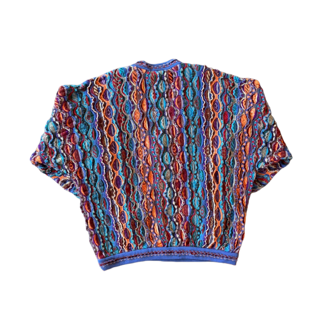 COOGI 3D Knit V Neck sweater