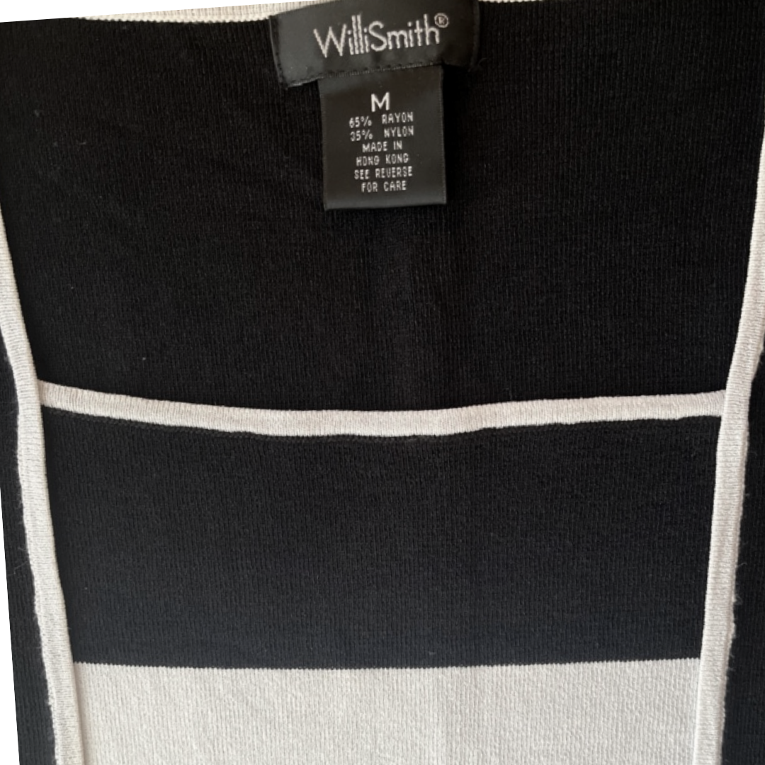 Willi Smith Color block 3/4 Sleeve Blouse