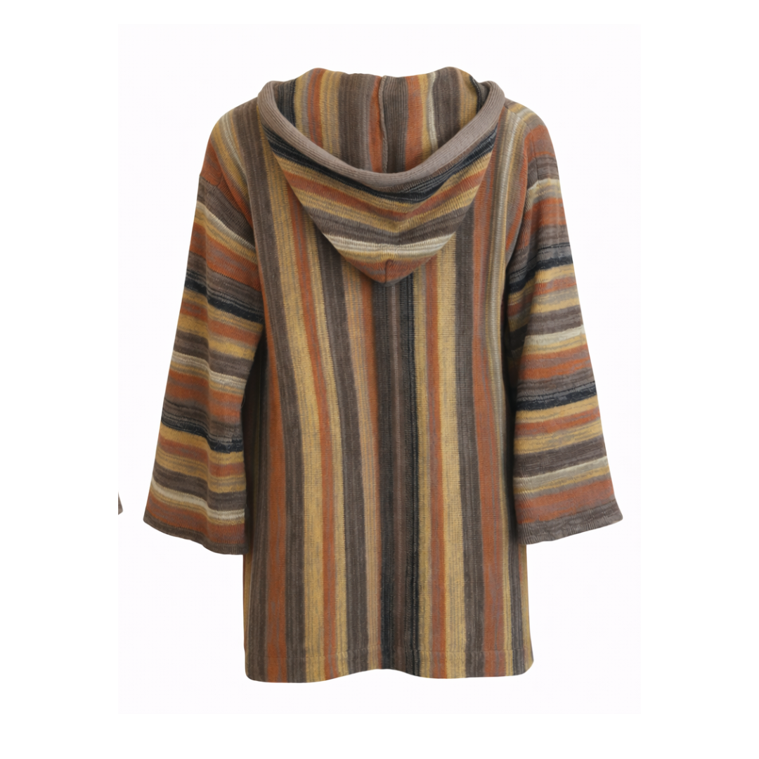 Boho Hooded Cardigan Sweater