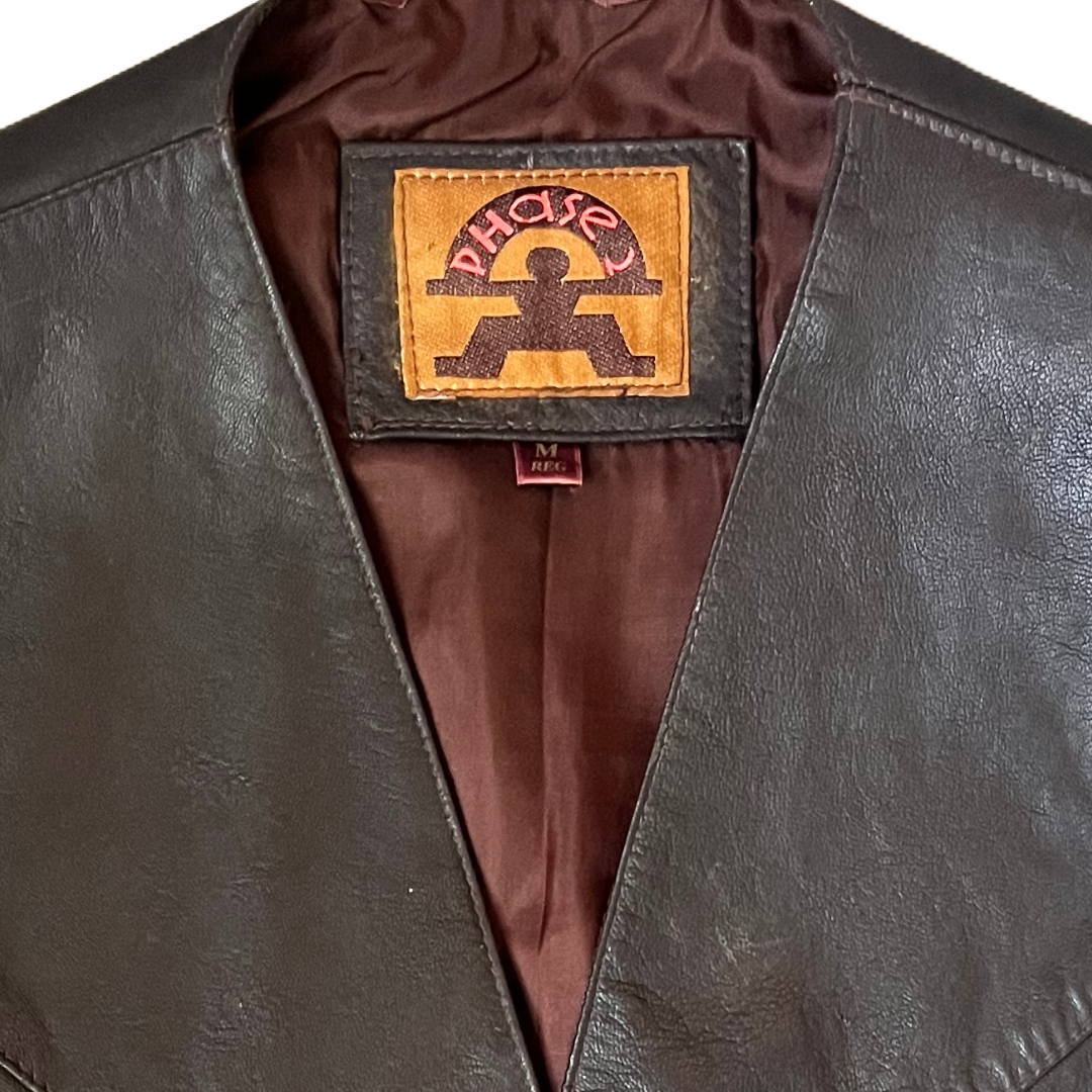 Phase 2 Leather Waistcoat Vest