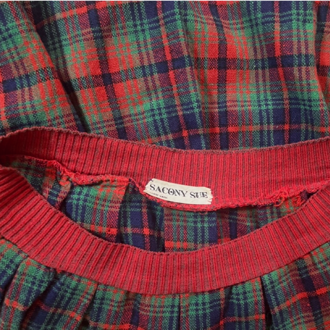 Tartan Plaid Wool Mini Skirt