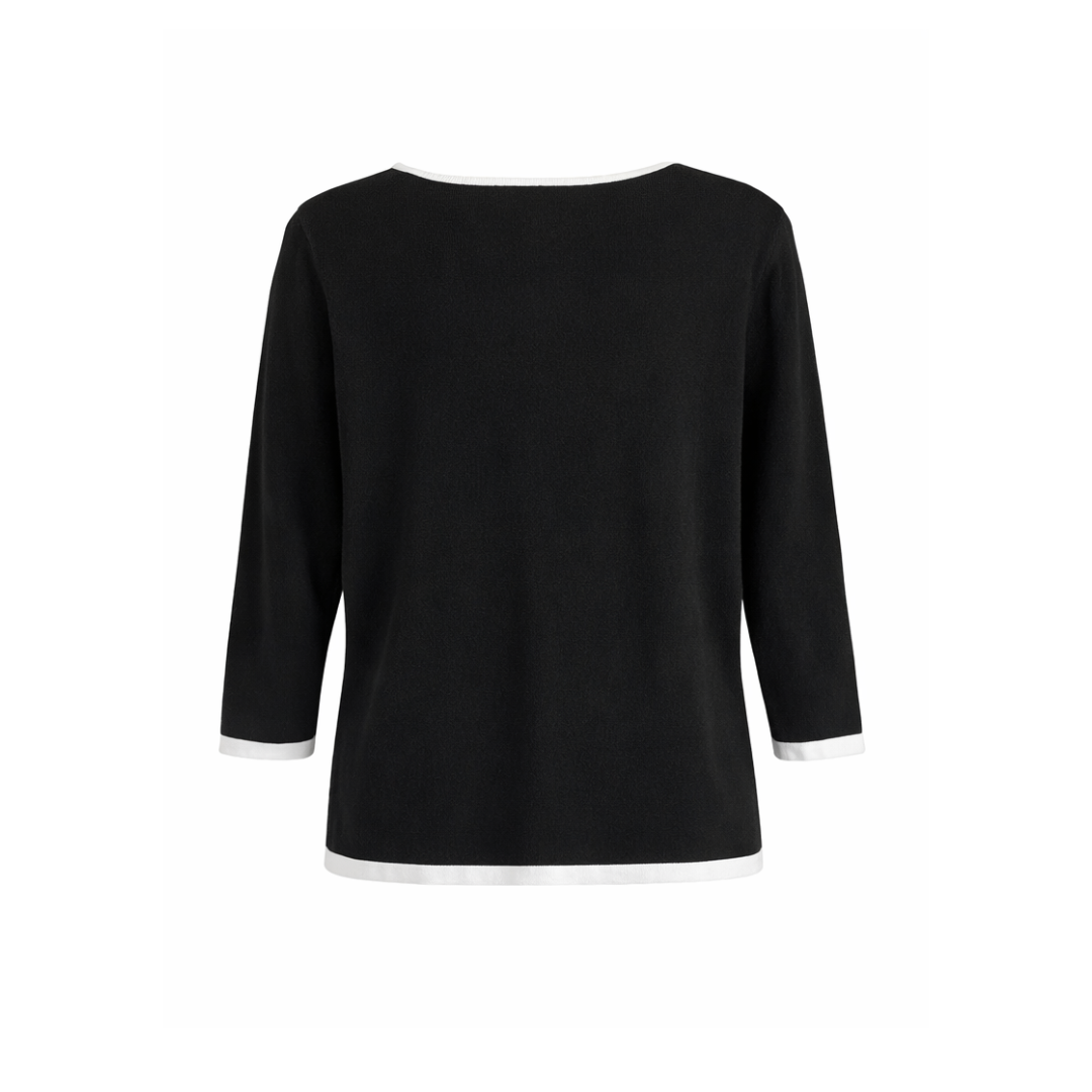Willi Smith Color block 3/4 Sleeve Blouse