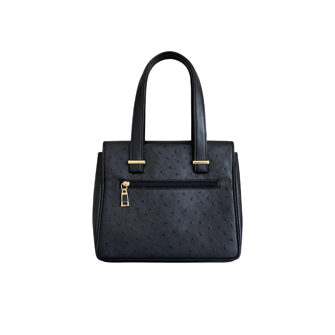 Ostrich Embossed Faux Leather Bag