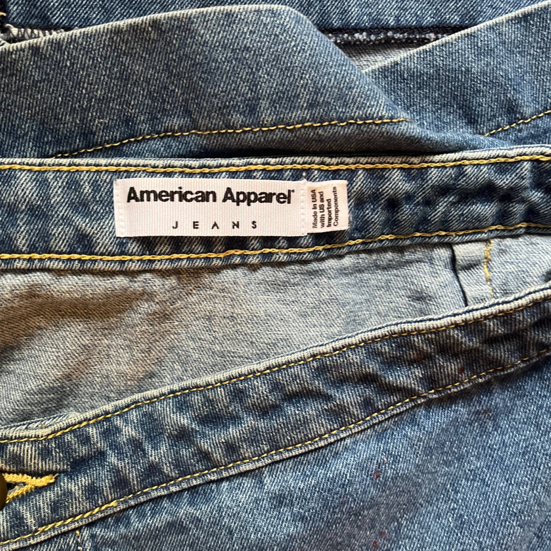 American Apparel Denim Mini Skirt