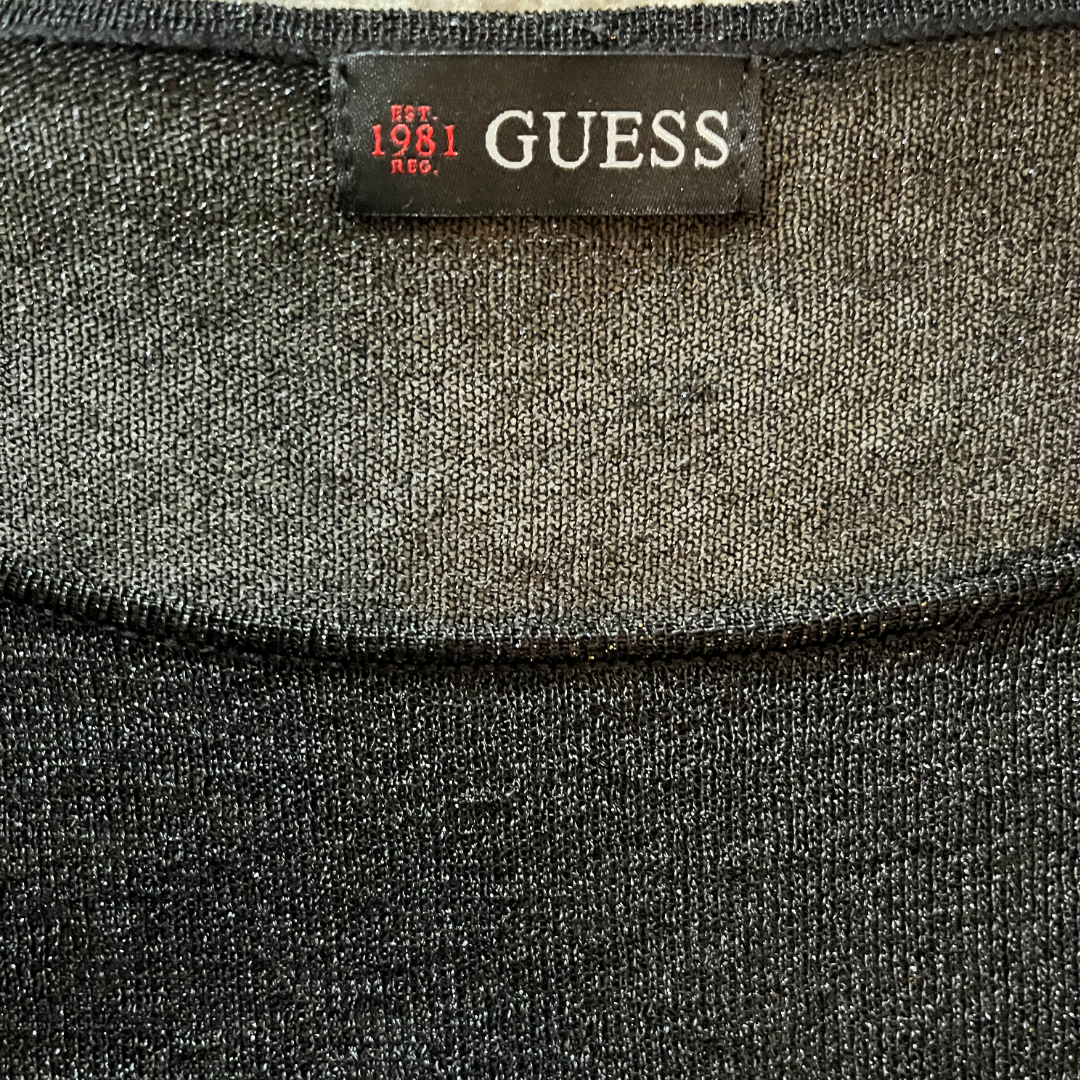 Guess Sheer Panel Chic Top