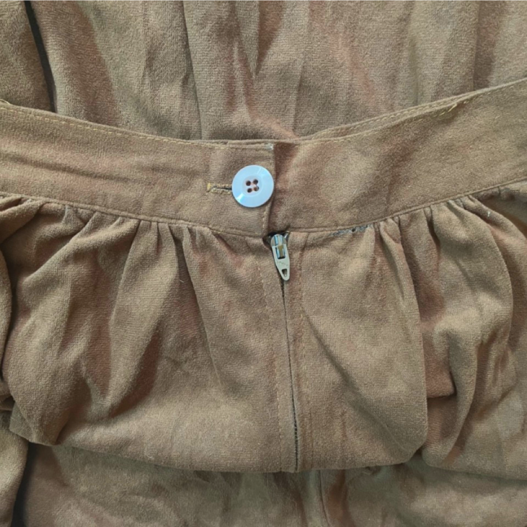 Brown Boho Peasant Lace Skirt