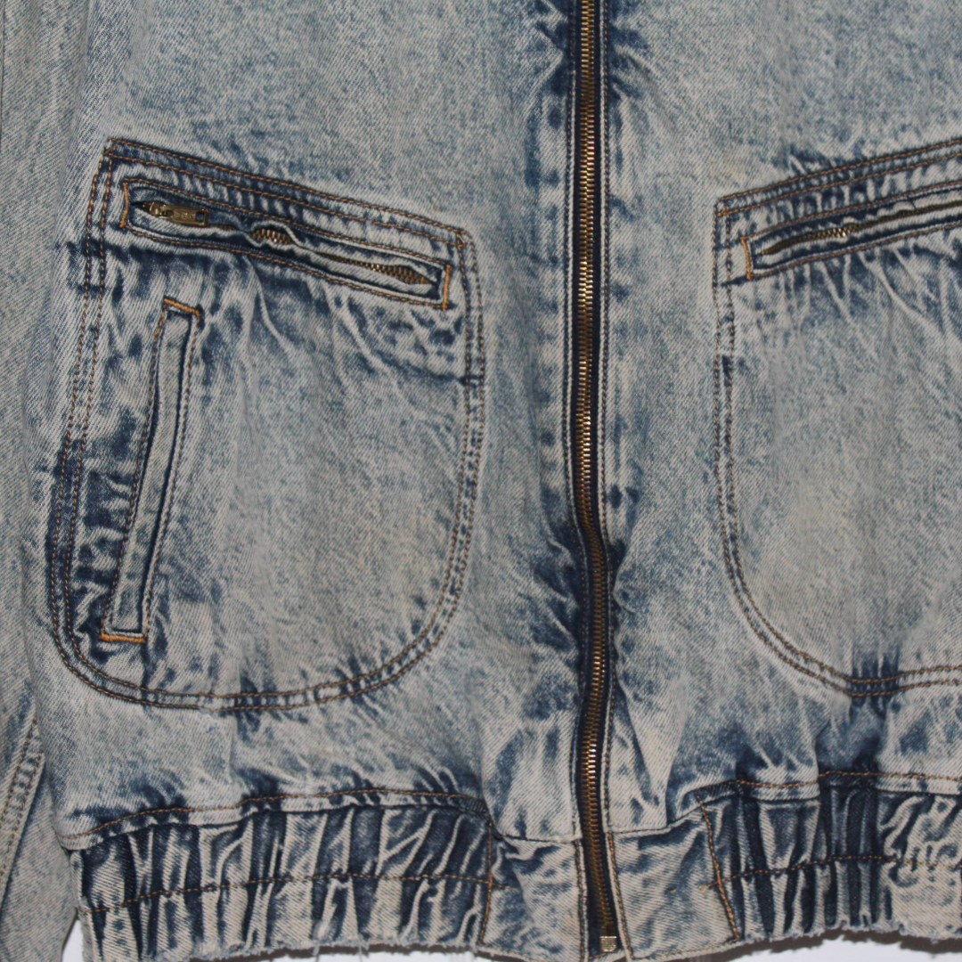 Urban Equipment Acid Wash Distressed Jean Jacket