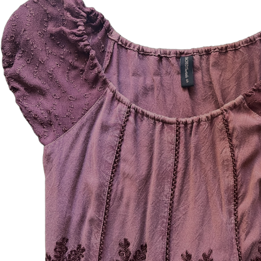 Sacred Threads Boho Peasant Blouse