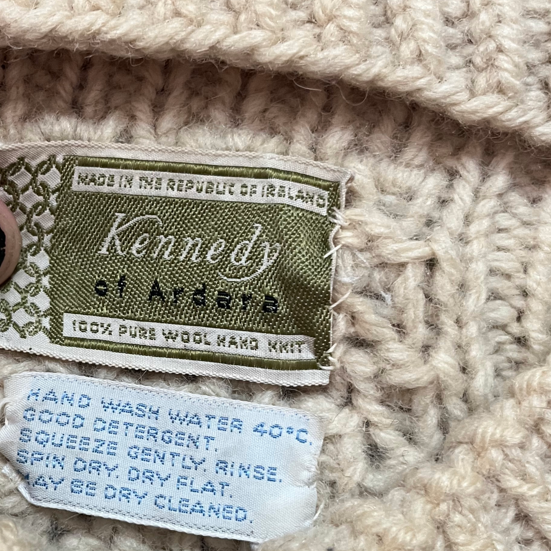 Scottish Cable Hand Knit Wool Sweater