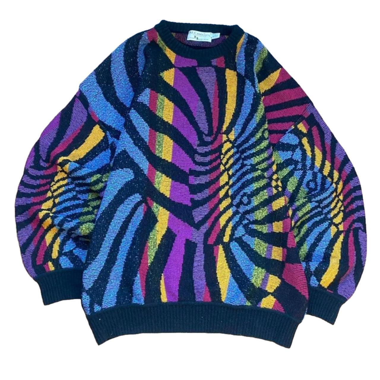 St. Croix Abstract Wool Sweater