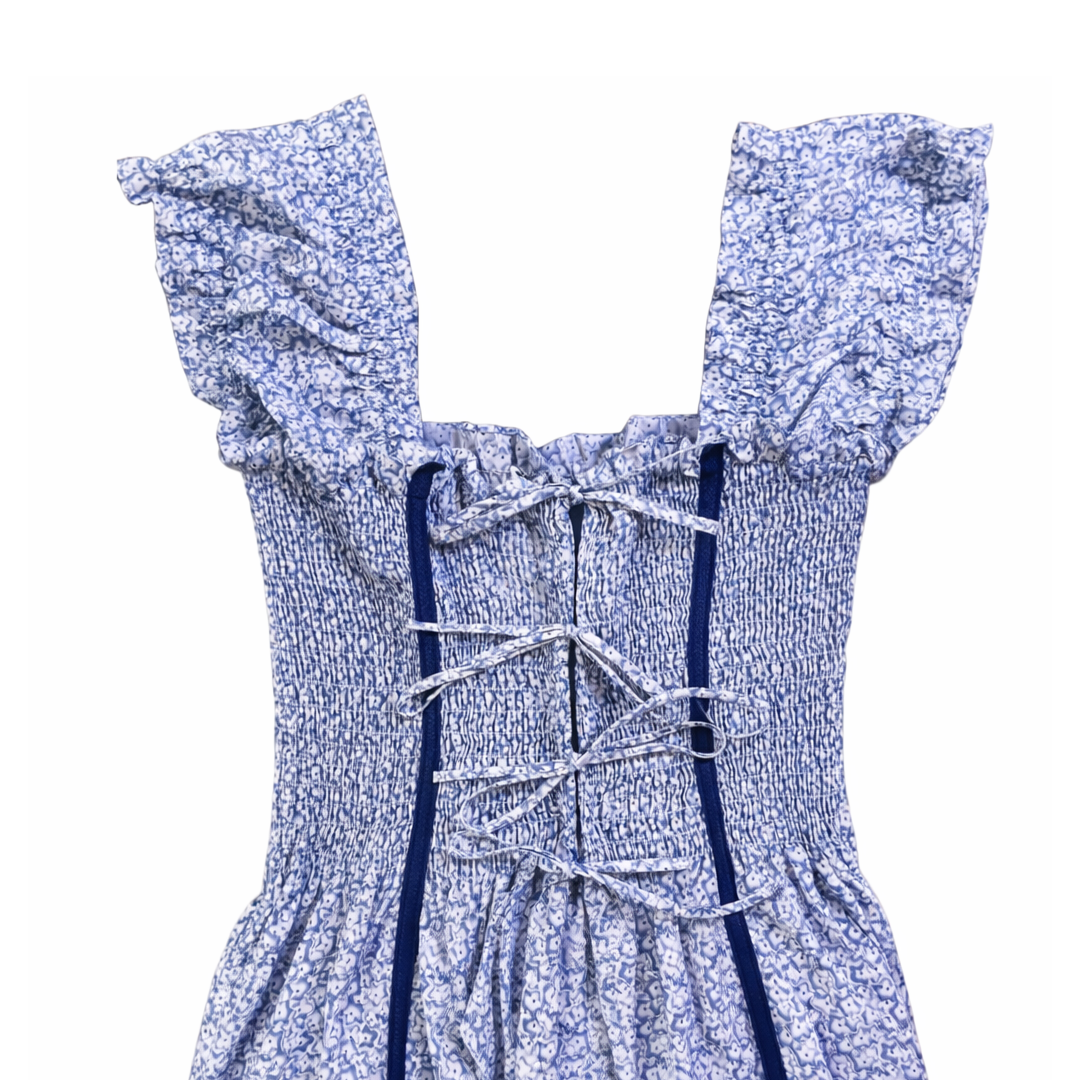 Anastasia Floral Smocked Milkmaid Dress