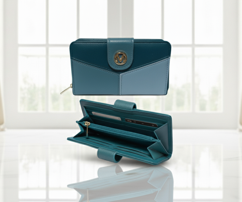 COD: 063 Cartera de cuero bicolor