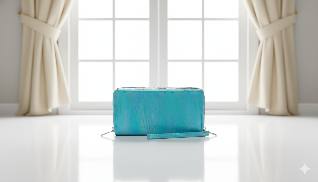 COD: 060 Cartera azul elegante con brillantes