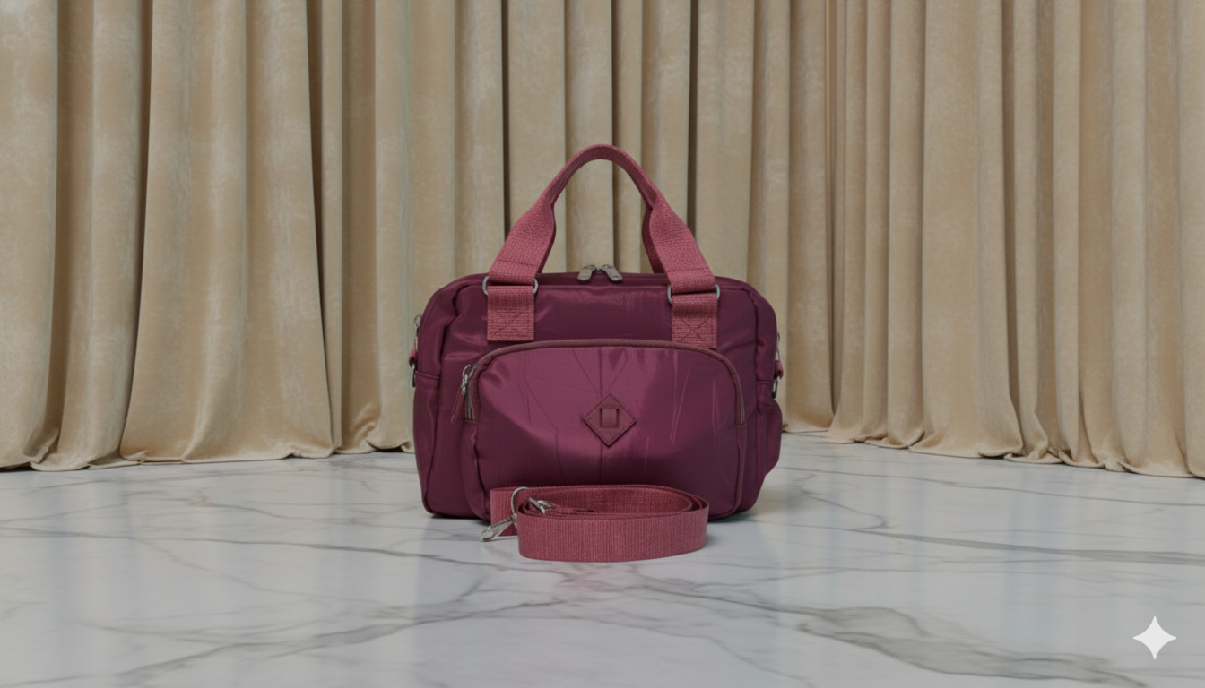 COD: 0035 Bolso de mano burdeos JGS