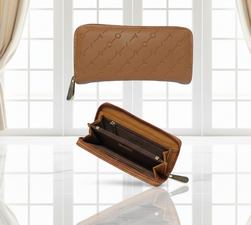 COD: 067 Cartera de cuero marrón MARCO XENIA