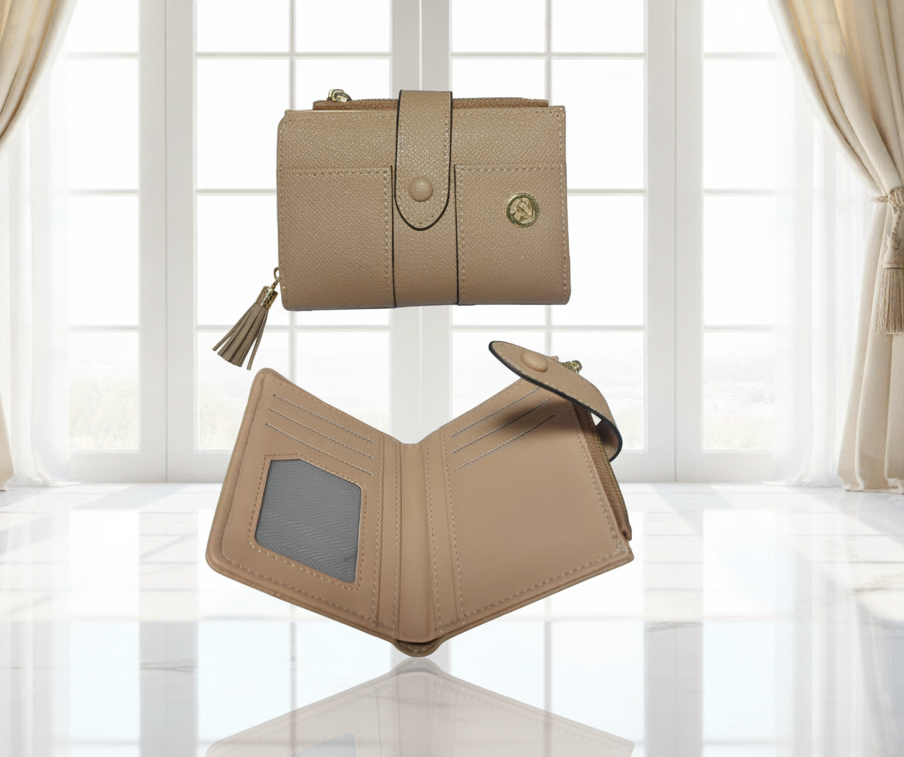 COD: 066 Cartera de cuero beige ARDILLA ROJA