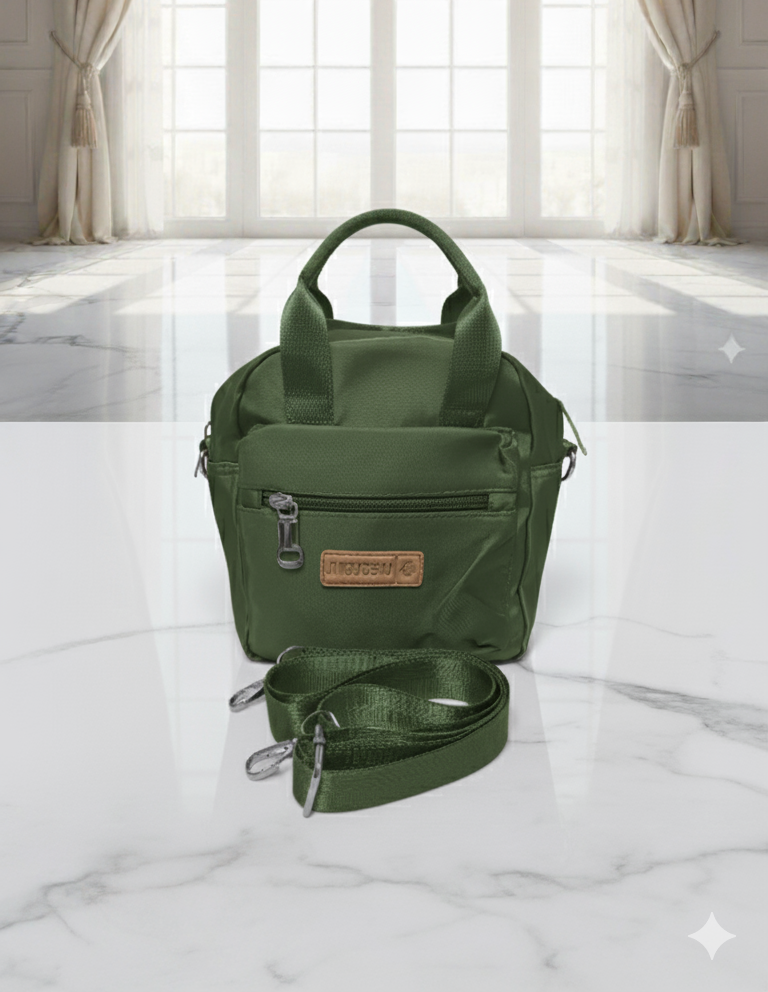 COD: 075 Neceser Bolso verde compacto