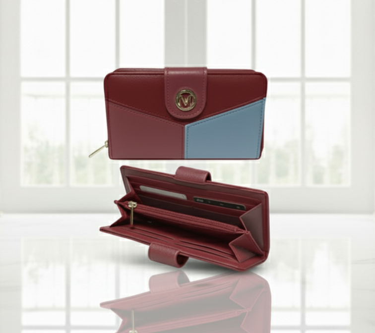 COD: 063 Cartera de cuero bicolor