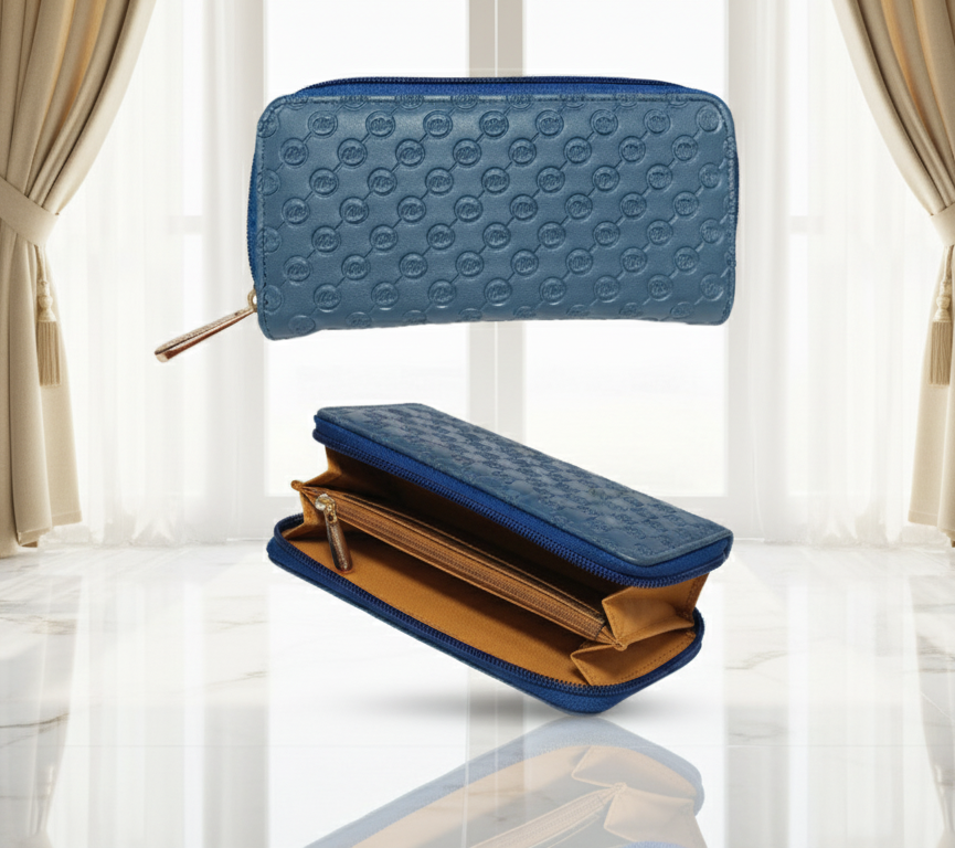 COD: 069 Cartera de cuero azul MARCO XENIA