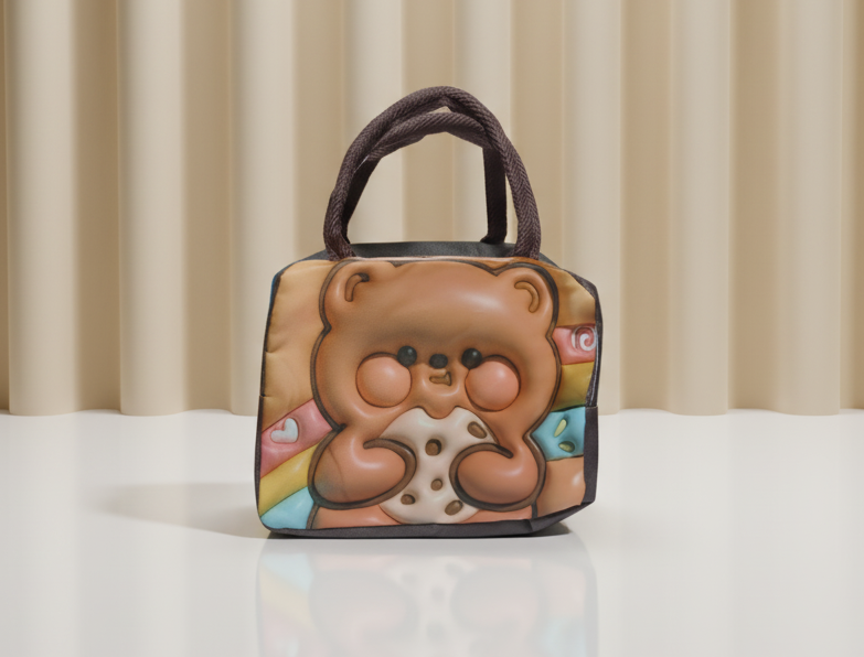 COD: 043 Bolso con oso de peluche