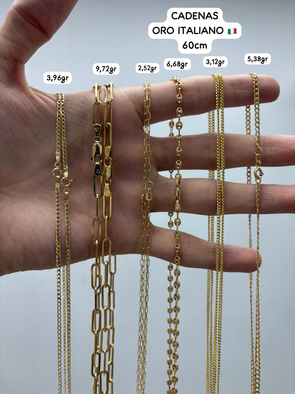 Cadena de oro italiano de 9,72 gramos