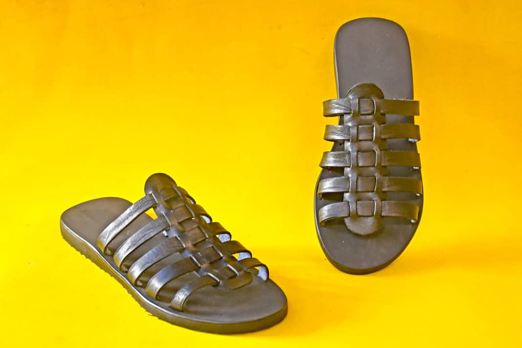 Sandales en cuir homme