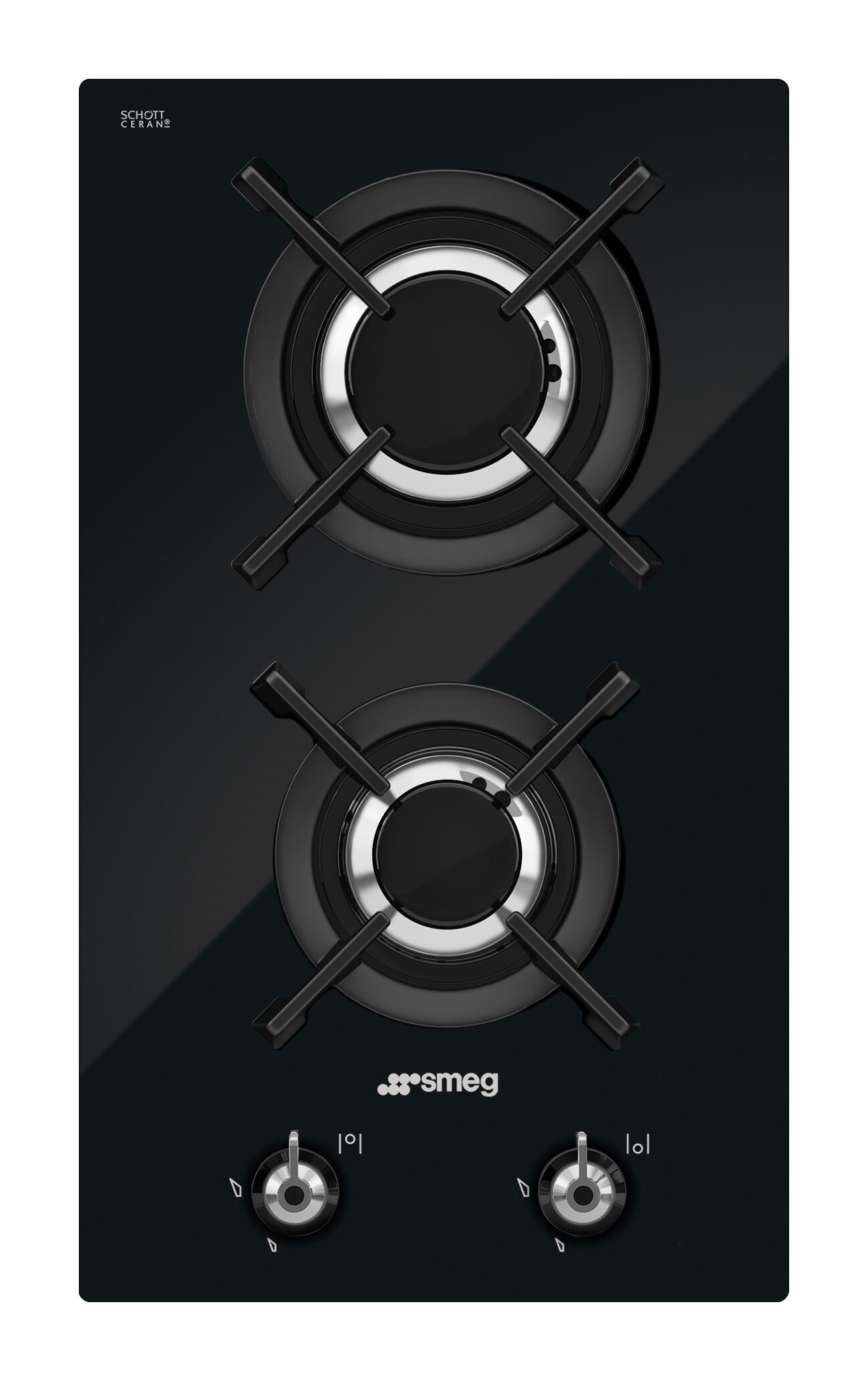 30cm Classic Double Burner Domino Gas-on-Glass Hob