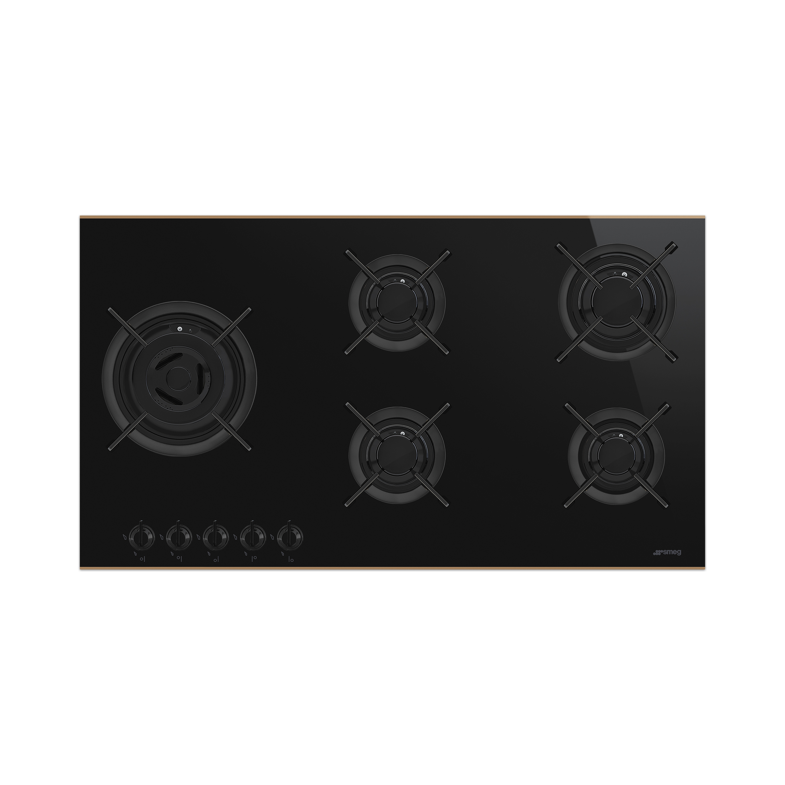 90cm Dolce Stil Novo Gas-on-Glass Hob