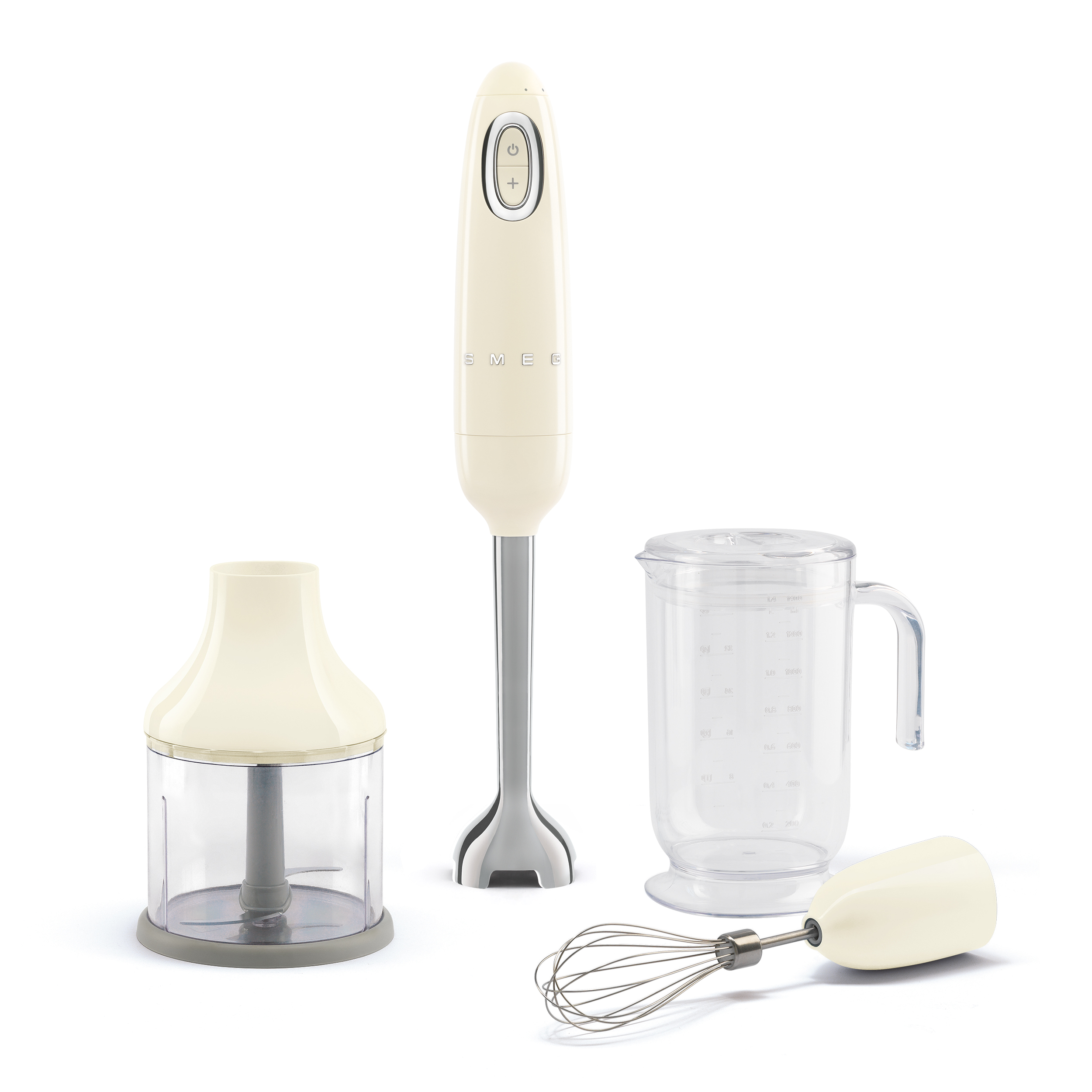 Smeg Cream Retro style Hand Blender with accessories
