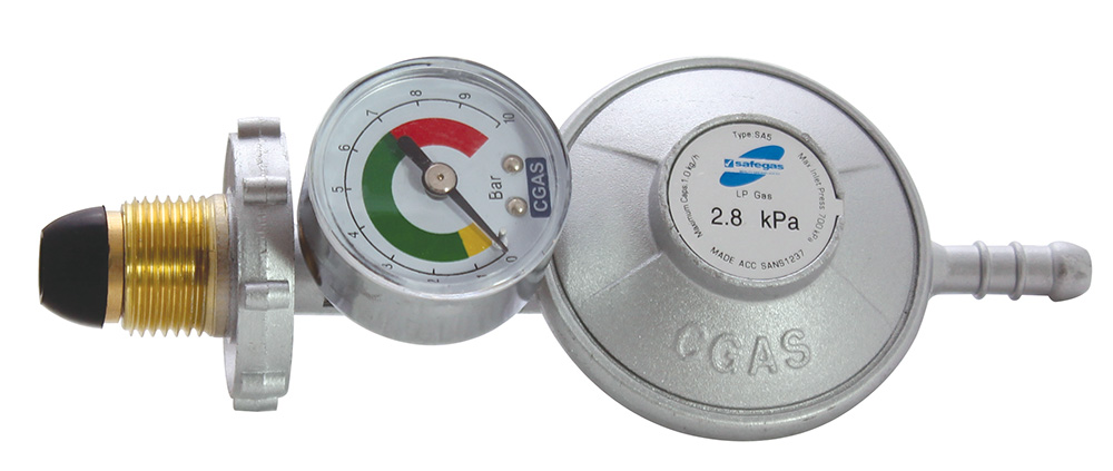 Bullnose Regulator With Gauge