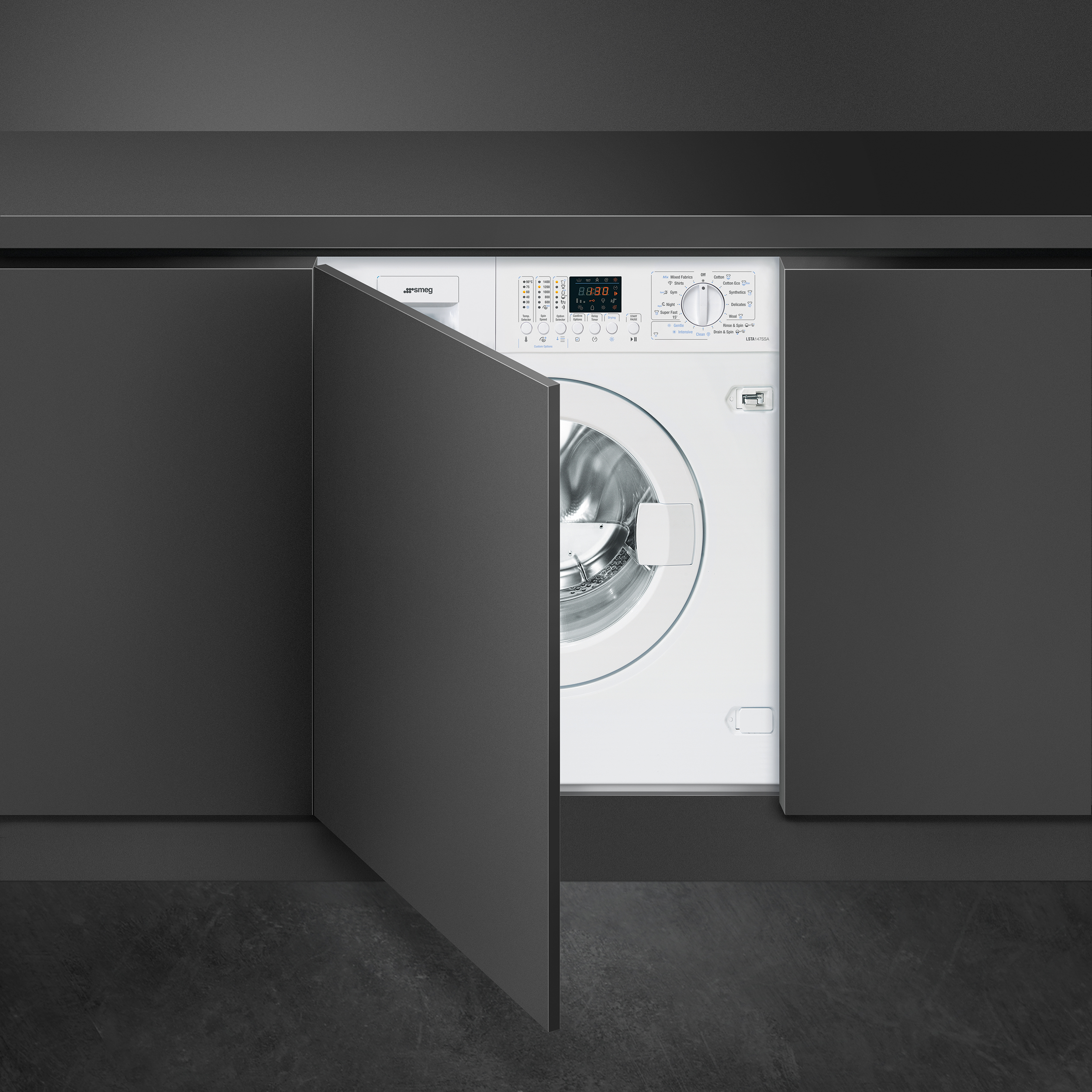 60cm Full Integrated Washer Dryer Energy efficiency class: B Washing efficiency class: A