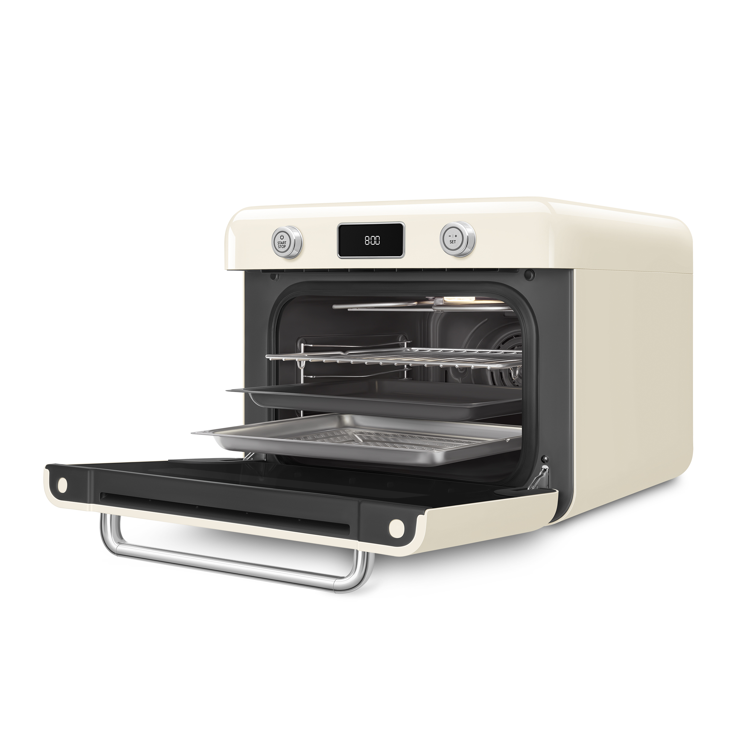 Retro Counter Steam Oven With Air Fryer 