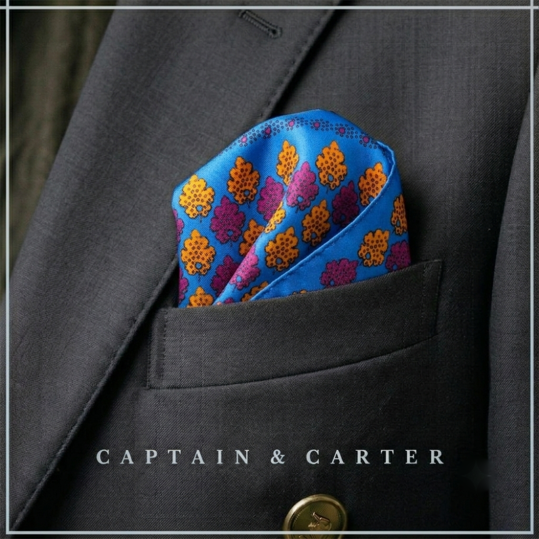 The Autumn Breeze Silk Pocket Square