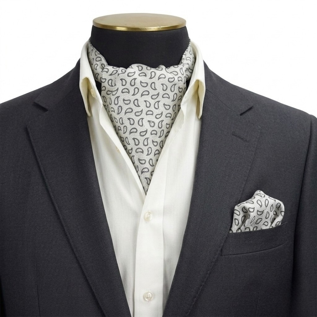 Silver Mist Cravat Set