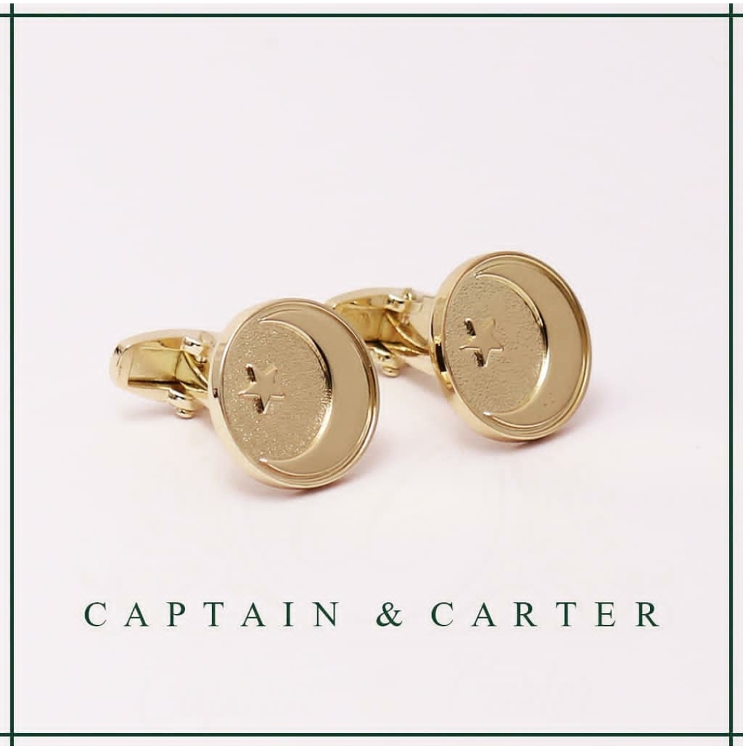 Chand Sitara Cufflinks (Gold)