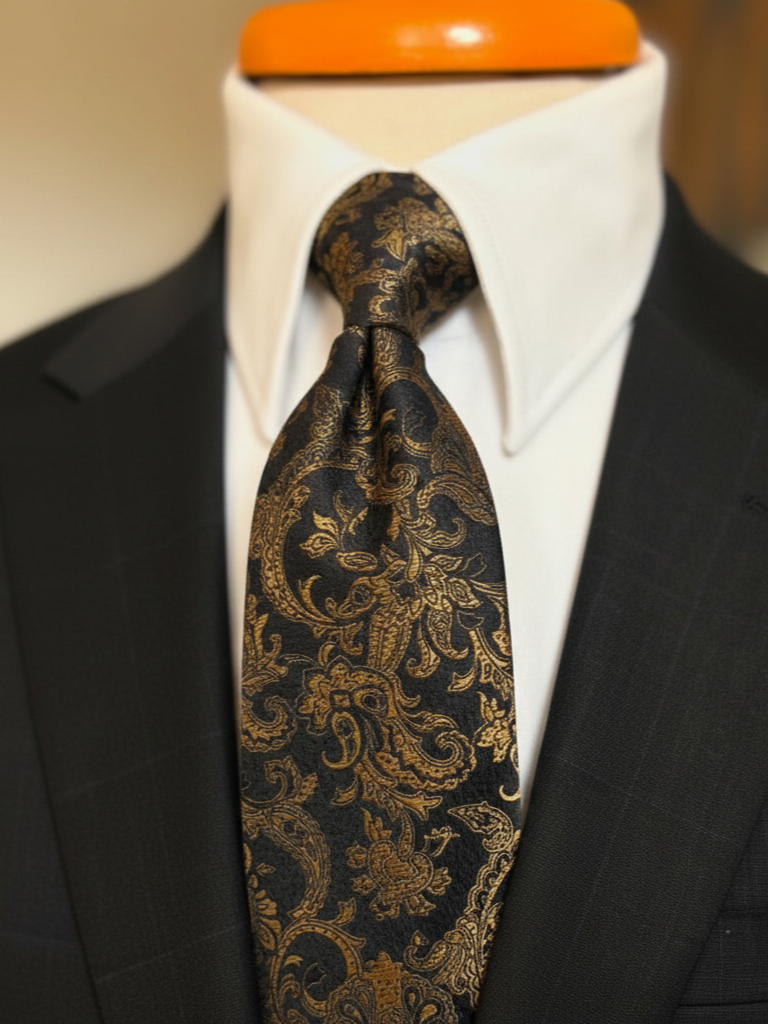 Black Crown Necktie