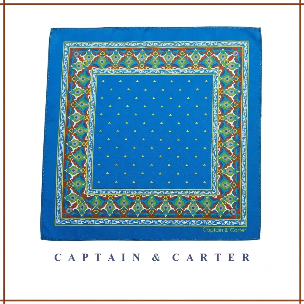 The Ottoman Sky Silk Pocket Square