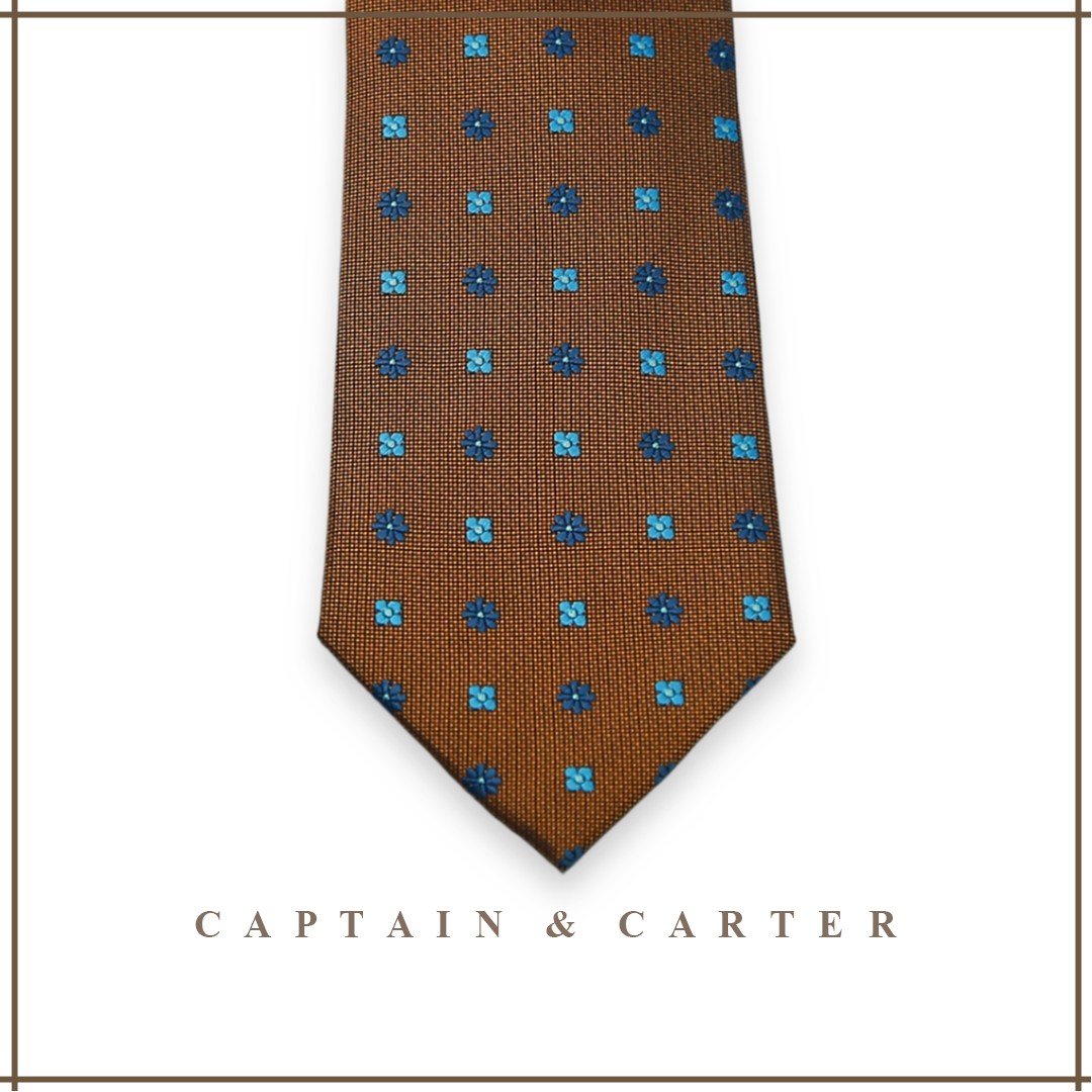 The Heston Copper Necktie Set