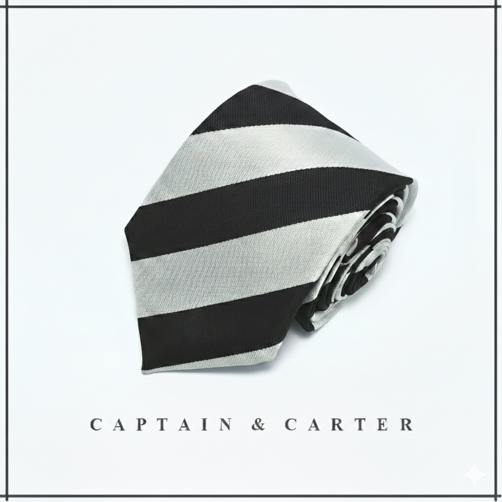 The Black Knight Stripe Necktie