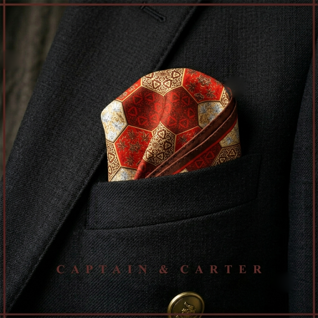 The Sienna Silk Pocket Square