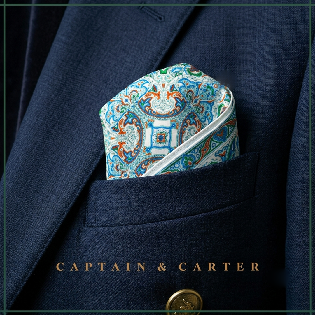 The Oasis Silk Pocket Square