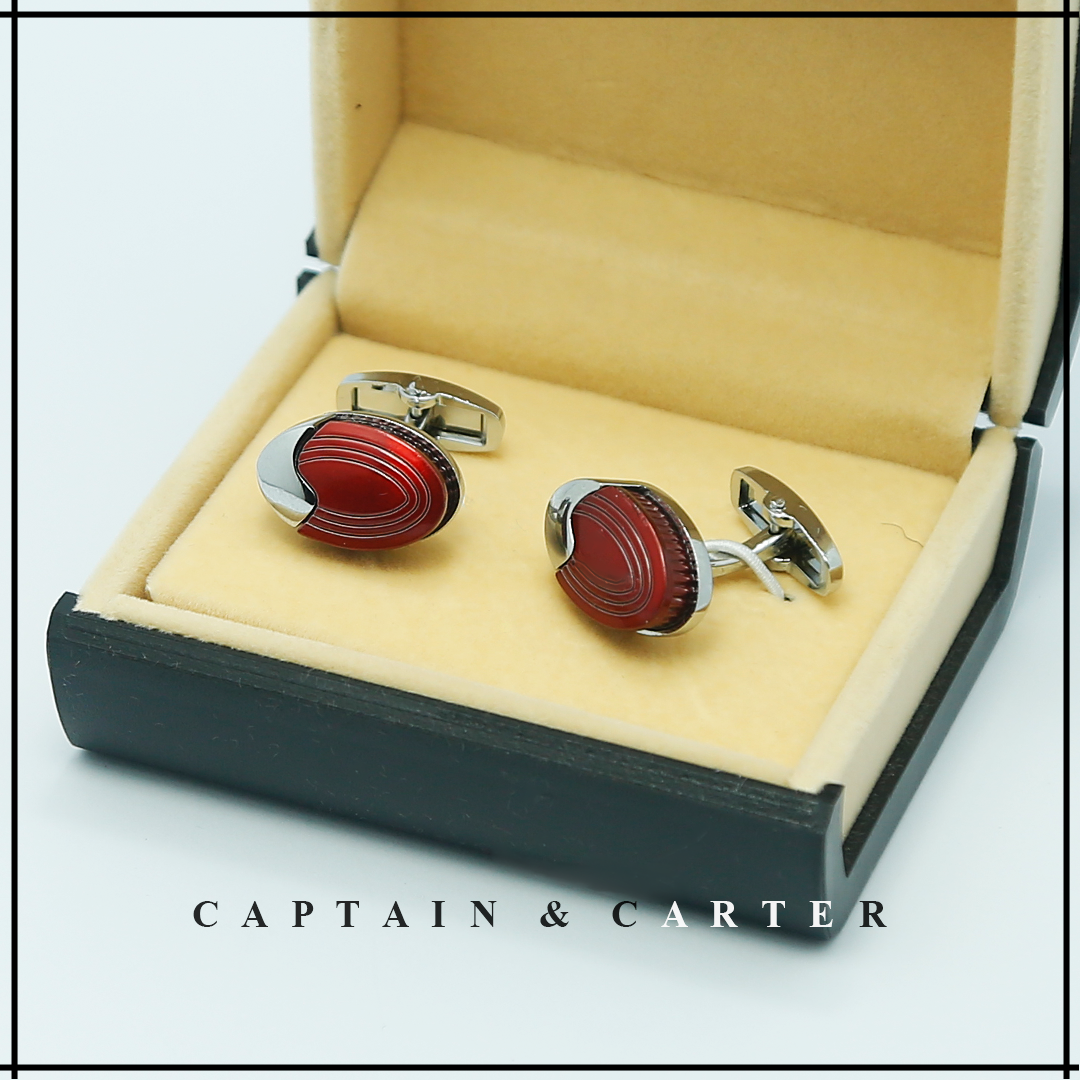 Crimson Velocity Cufflinks