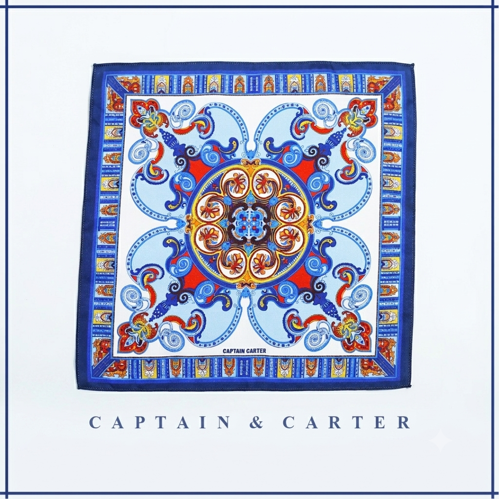 The Riviera Silk Pocket Square