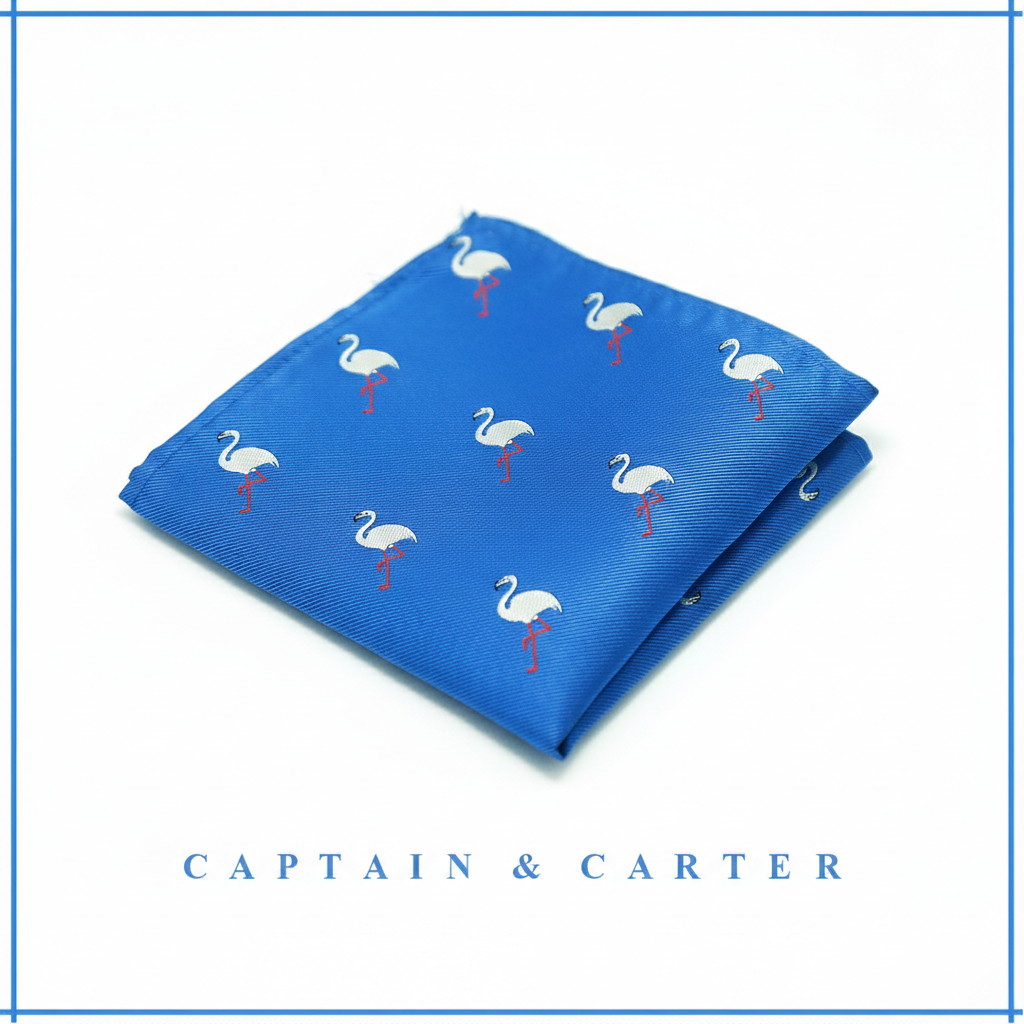 Social Flamingo Pocket Square