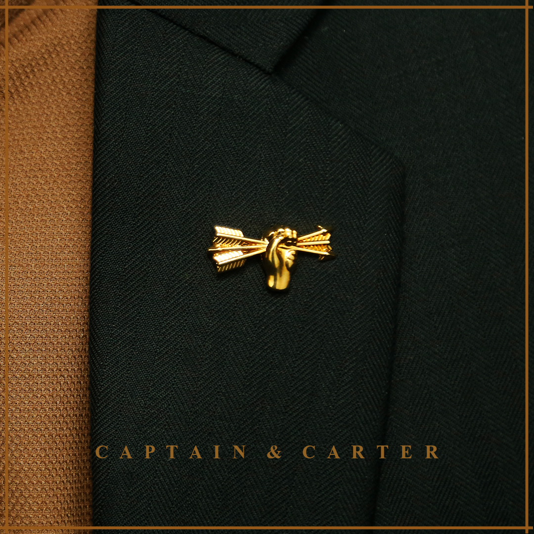 Archer's Grip Lapel Pin